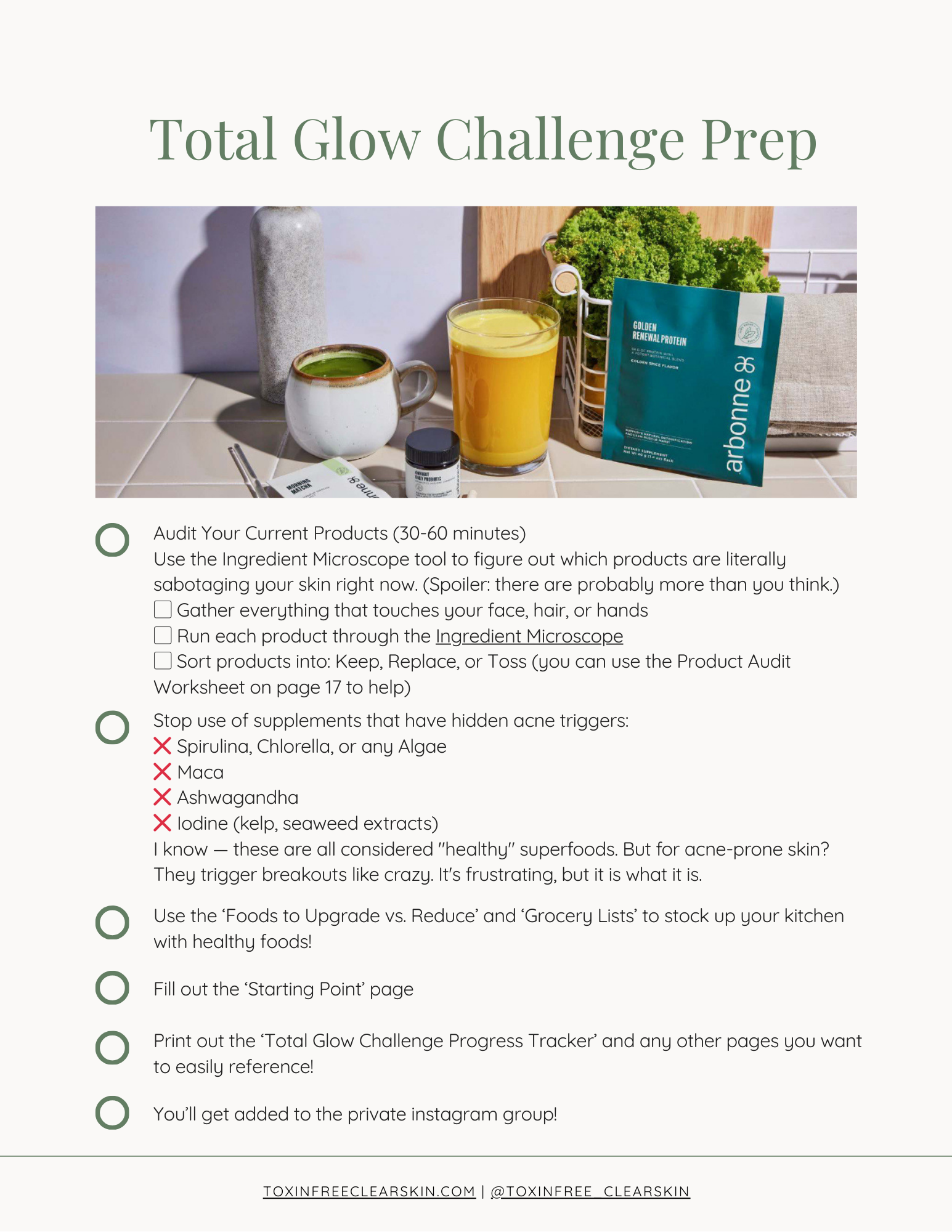 Challenge Preparation Checklist