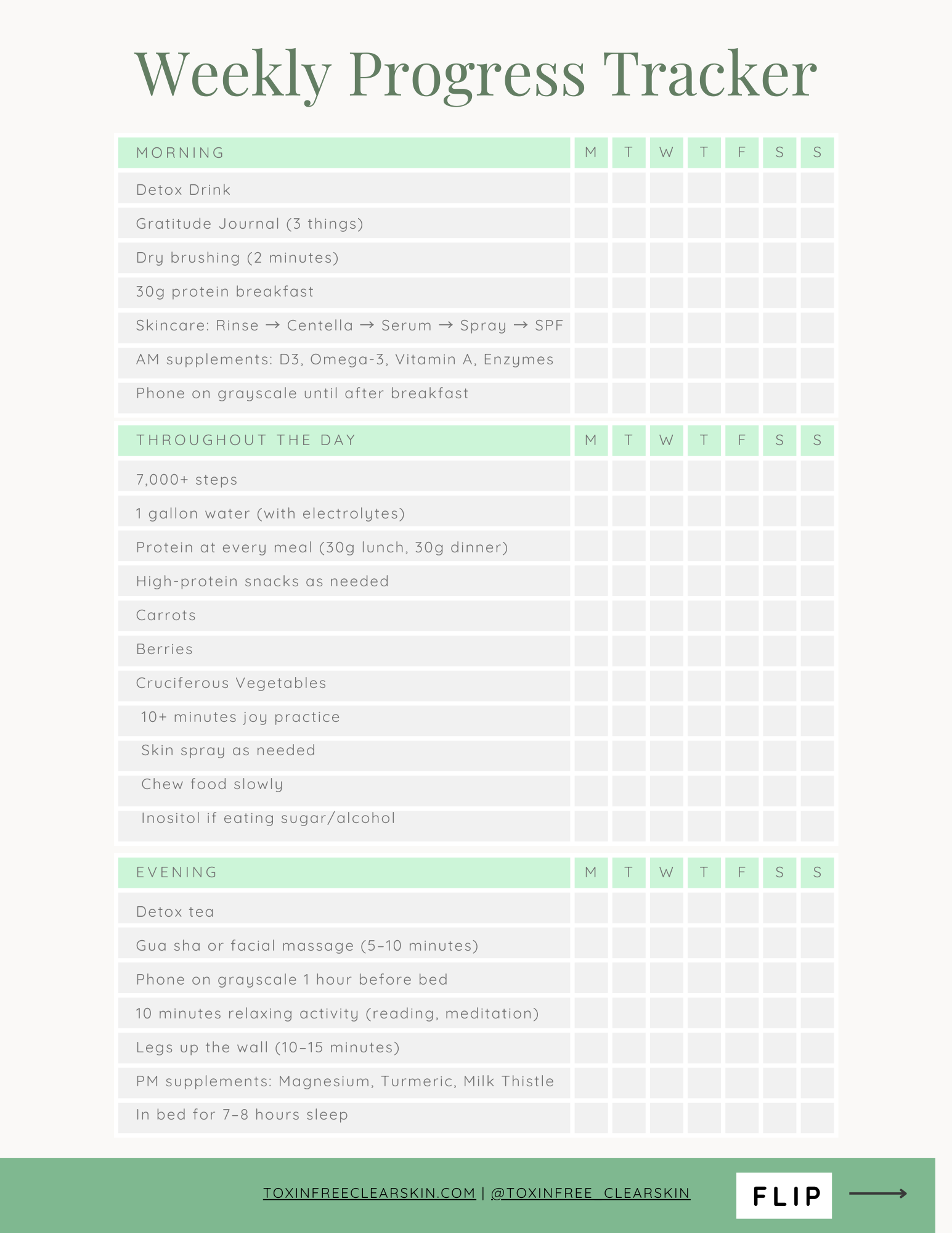 Daily Checklist Preview