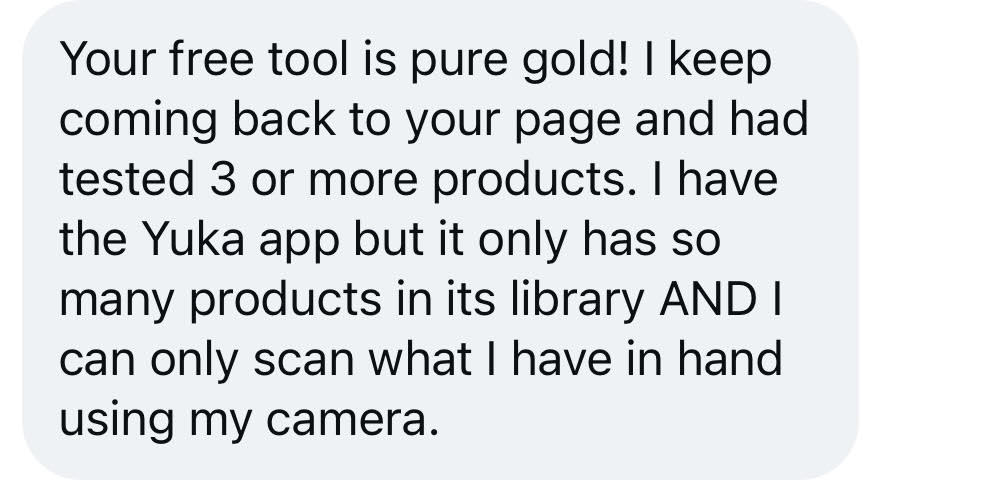 Customer testimonial